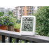 Meteorologinė stotelė su LCD ekranu, termometru, laidiniu zondu, higrometru ir magnetu, vidaus ir lauko temperatūrai, 8,5 × 6,5 cm