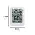 Meteorologinė stotelė su LCD ekranu, termometru, laidiniu zondu, higrometru ir magnetu, vidaus ir lauko temperatūrai, 8,5 × 6,5 cm