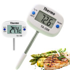 Skaitmeninis virtuvinis termometras su LCD ekranu ir nerūdijančiojo plieno zondu, 8 × 4,5 × 2,5 cm