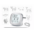Skaitmeninis virtuvinis mėsos termometras su zondu ir jutikliniu LCD ekranu, 17,5 × 17,5 × 2,5 cm