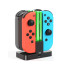 Įkrovimo stotelė keturiems valdikliams su LED indikatoriais, Nintendo Switch Joy-Con