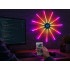 RGB LED dekoratyvinė „fejerverkų“ lempa su programėle ir nuotolinio valdymo pulteliu, lipni