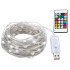 RGB LED juosta, valdoma „Bluetooth“ programėle ir pulteliu, IP65, USB, 10 m