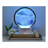Dekoratyvinė 3D smėlio lempa su judančiu smėliu, USB, RGB LED, 19 × 10 × 10 cm