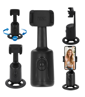 Telefono laikiklis ir stabilizatorius su veido sekimu, 360°