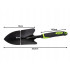 Rankinis metalinis sodo kastuvėlis gėlėms sodinti ir persodinti, DIVODV, 27900, 33,5 cm