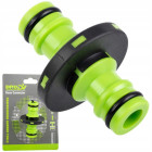 Sodo žarnos jungtis dviem greitosioms jungtims DIVODV, 1/2″, 5,5 × 3,5 cm, 27915