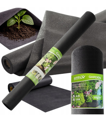 Mulčiuojamoji agrodanga DIVODV, juoda, 50 g/m², 1 × 10 m