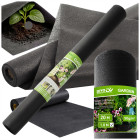 Mulčiavimo agrotekstilė DIVODV nuo piktžolių, juoda, 50 g/m², 1x20m