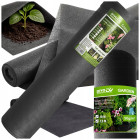 DIVODV juoda mulčiavimo agrodanga 50 g/m², 1,5 m × 50 m