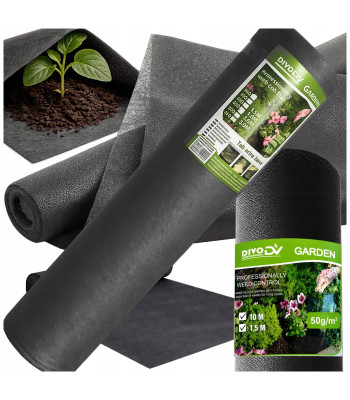 DIVODV juoda mulčiavimo agrodanga 50 g/m², 1,5 m × 50 m