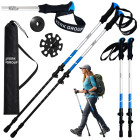 Trekkingo ir šiaurietiškojo ėjimo lazdos VERK GROUP su antgaliais ir dėklu, 62–137 cm