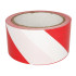 Įspėjamoji juosta, balta ir raudona, plėvelinė, vienpusė, 100 m, 52 mm