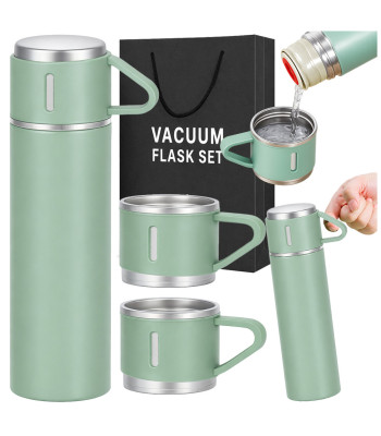 Kelioninis termosas su 3 puodeliais, 400 ml