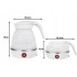 Sulankstomas silikoninis elektrinis kelioninis virdulys, baltas, 0,6 l