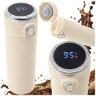 Termopuodelis kavai su snapeliu ir temperatūros ekranu, 400 ml
