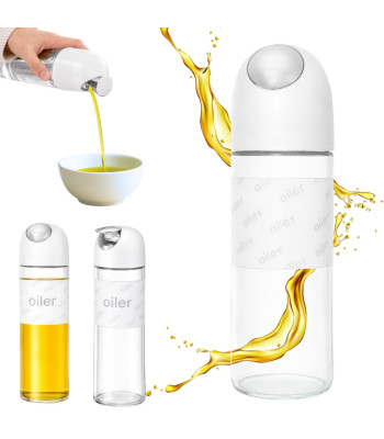 Stiklinis gravitacinis dozatorius aliejui, actui ir vynui, 510 ml