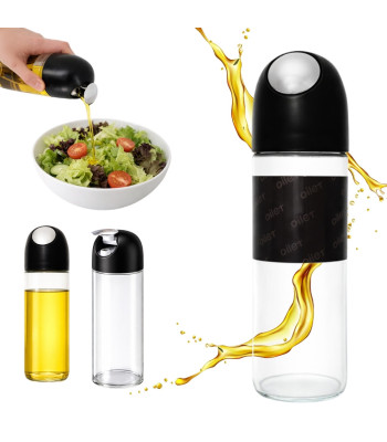 Stiklinis gravitacinis dozatorius aliejui, actui, vynui ir padažams – 510 ml