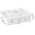 Maisto produktų laikymo dėžutė su 4 skyriais, dangčiu ir rankena