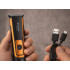 USB įkraunamas barzdos ir plaukų trimeris su antgalių rinkiniu