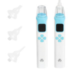 Elektrinis nosies aspiratorius vaikams, įkraunamas per USB, 4 antgaliai