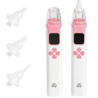 Elektrinis nosies aspiratorius vaikams su USB įkrovimu, 4 antgaliai, 4 cm x 18,5 cm