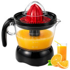 Elektrinė citrusinių vaisių sulčiaspaudė, juoda, 0,7 l, 25 W