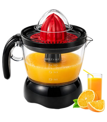Elektrinė citrusinių vaisių sulčiaspaudė, juoda, 0,7 l, 25 W