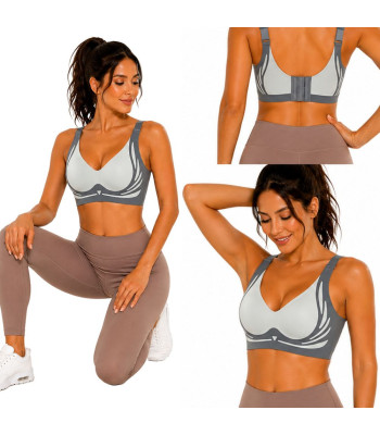 Moteriška sportinė push-up liemenėlė, formuojanti, besiūlė, su įdėklais, M
