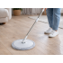Rotacinis mopas su kibiru ir 2 mikropluošto šluostėmis, baltas, 360°