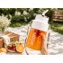 Blenderio gertuvė su šiaudeliu ir nešiojimo dirželiu, 1200 ml