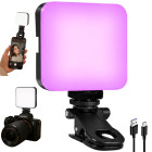 Mini LED RGB lemputė fotografavimui ir filmavimui su spaustuku, 5,5 W, 3000K–6500K, 150°