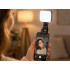 Mini LED RGB lemputė fotografavimui ir filmavimui su spaustuku, 5,5 W, 3000K–6500K, 150°