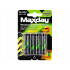 Įkraunami Ni-MH akumuliatoriai, 4 vnt., 4800 mAh, 1,2 V, AA R6