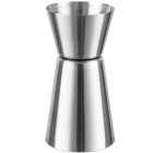 Dvipusė baro matavimo taurelė iš nerūdijančio plieno, 25/50 ml