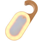LED naktinė lemputė su judesio jutikliu, kabliuku, šilta šviesa, ruda, 15 × 1,8 × 6 cm