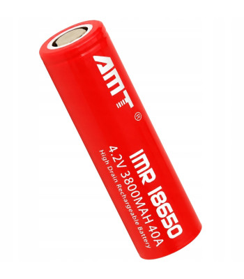 Įkraunamas ličio jonų akumuliatorius, 1 vnt., 18650, 3800 mAh, 4,2 V