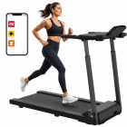 Elektrinis bėgimo takelis namams, sulankstomas, su Bluetooth, 12 km/h, 120 kg