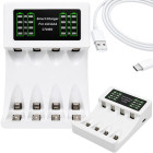 MAXDAY įkroviklis su USB-C ir LED indikatoriumi, AA/AAA, C704B3