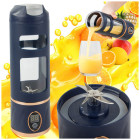 Belaidis kokteilių trintuvas su gertuve, tamsiai mėlynas, USB, 450 ml