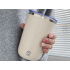 Savaime maišantis termopuodelis su USB maišikliu, smėlio spalvos, 350 ml