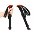 Sulankstomos trekingo lazdos, 2 vnt., raudonos – 35 cm, iki 136 cm