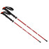 Sulankstomos trekingo lazdos, 2 vnt., raudonos – 35 cm, iki 136 cm