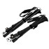 Sulankstomos trekkingo lazdos su priedais, juodos, 35 cm / 136 cm