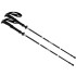 Sulankstomos trekkingo lazdos su priedais, juodos, 35 cm / 136 cm