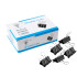 Juodi metaliniai biuro segtukai, 12 vnt., 19 mm