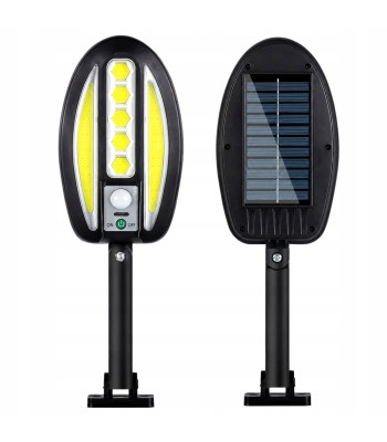 Saulės LED COB sieninis lauko šviestuvas su judesio jutikliu, 30 cm