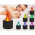 USB oro drėkintuvas ir aromaterapinis difuzorius su RGB LED liepsnos efektu, 20cm x 15cm