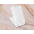 Kosmetinis veidrodis su LED apšvietimu, sulankstomas, kelioninis, 16 × 9 × 2,5 cm
