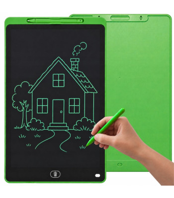 LCD piešimo ir rašymo planšetė su rašikliu, žalia, 16″